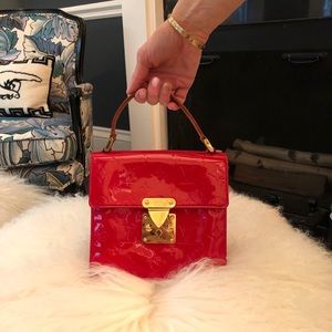 Authentic Louis Vuitton Monogram Red Vernis bag